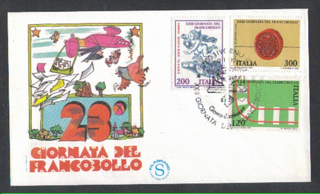 1981 - LOTTO/6756ZA - REPUBBLICA - GIORNATA FRANCOBOLLO - FDC