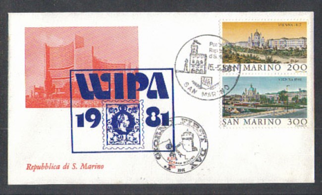 1981 - LOTTO/8014Z - SAN MARINO - WIPA 81 - FDC