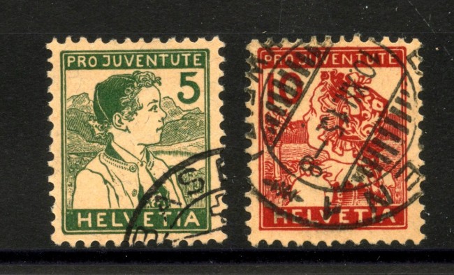 1915 - SVIZZERA - LOTTO/40641 - PRO JUVENTUTE  2v. - USATI