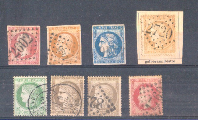 1853/1871 - LBF/2252 -  FRANCIA - LOTTO USATI