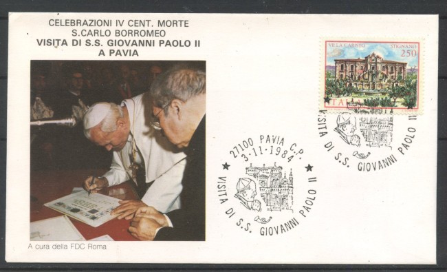 1984 - REPUBBLICA - LOTTO/42815 - VISITA DI S.S.PAPA GIOVANNI PAOLO 2° A  PAVIA