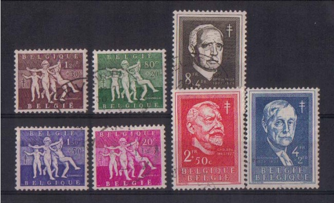 1955 - LOTTO/866 - BELGIO - PRO OPERE ANTITUBERCOLOSI