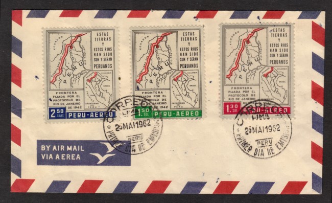 1962 - LOTTO/22608 - PROTOCOLLO DI RIO DE JANEIRO - BUSTA FDC