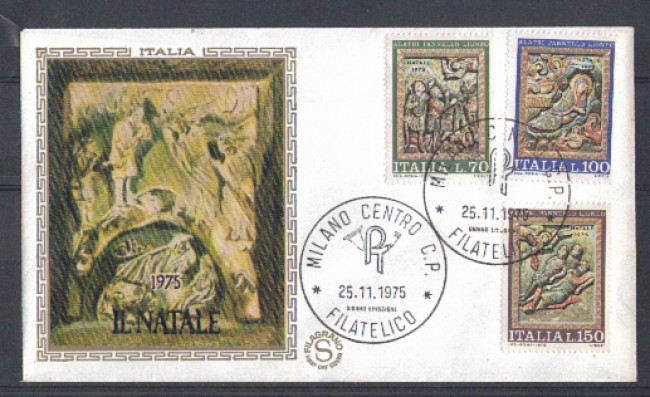 1975 - LOTTO/6637Z - REPUBBLICA  - NATALE - FDC