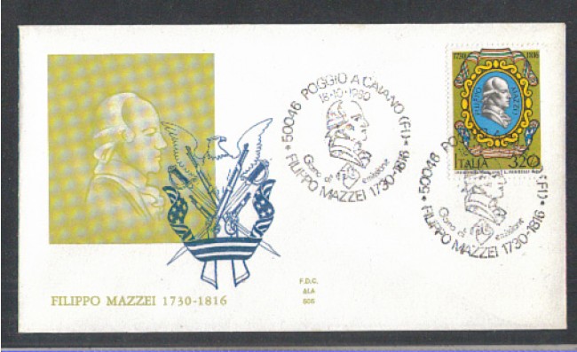 1980 - LOTTO/6728Z - REPUBBLICA - FILIPPO MAZZEI - FDC