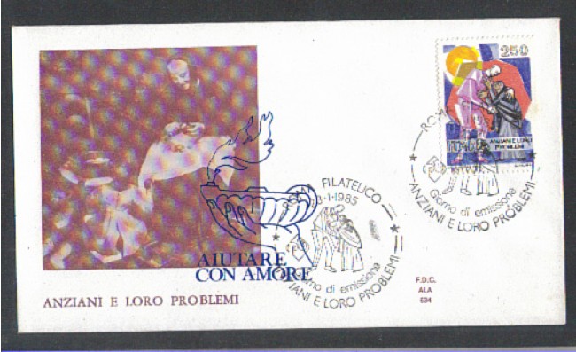 1985 - LOTTO/6824Z - REPUBBLICA - GLI ANZIANI - FDC