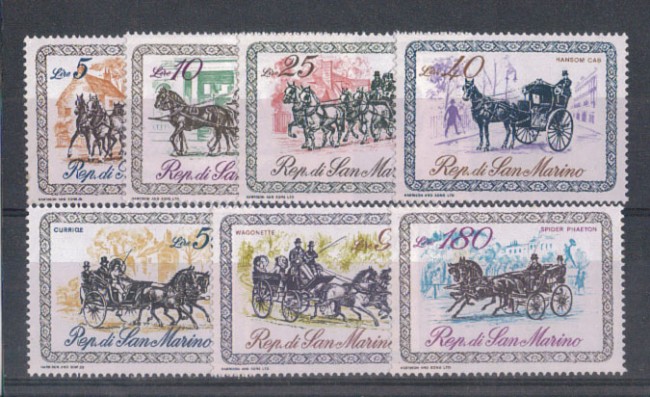 1969 - LOTTO/7919 - SAN MARINO - ANTICHE CARROZZE