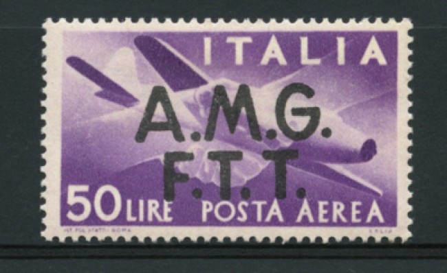 1947 - LOTTO/11683 - TRIESTE A - 50 LIRE POSTA AEREA - LING.