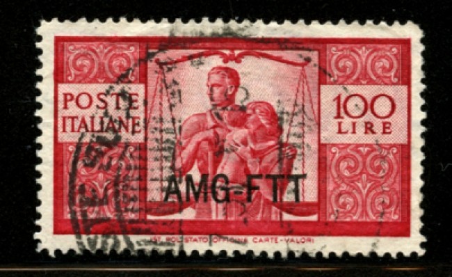 1949 - LOTTO/12387 - TRIESTE A - 100 LIRE DEMOCRATICA - USATO