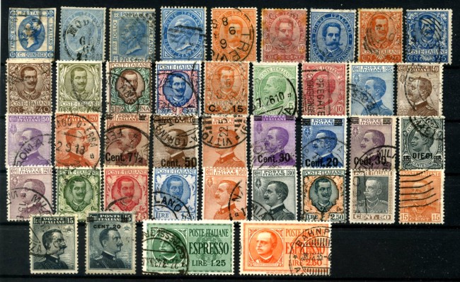 REGNO - LOTTO/47516 - EFFIGIE DEI RE D'ITALIA - COLLEZIONE DI 40 FRANCOBOLLI DIFFERENTI