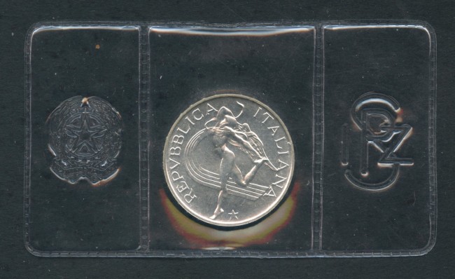 1987 - REPUBBLICA - 500 LIRE ARGENTO CAMPIONATI DI ATLETICA - LOTTO/M28955