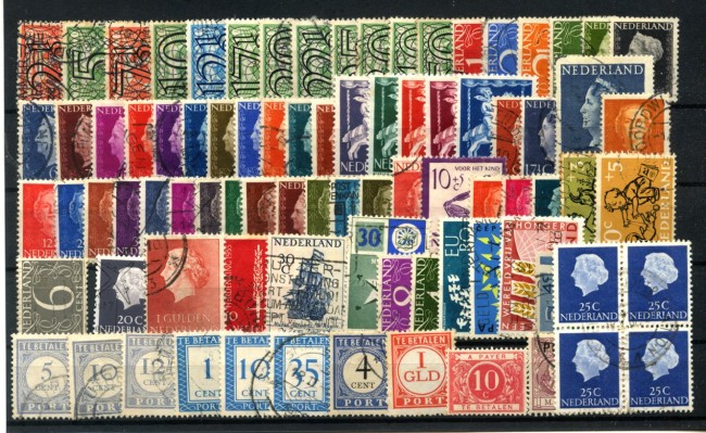 - OLANDA - LOTTO/42858 - INSIEME DI 80 FRANCOBOLLI - USATI E/O  LINGUELLATI