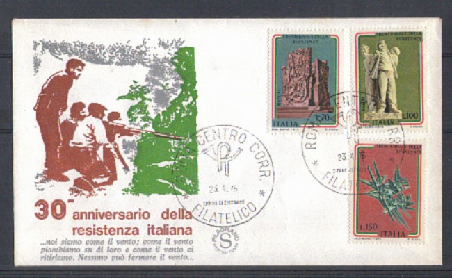 1975 - LOTTO/6623Z - REPUBBLICA - 30° RESISTENZA - FDC