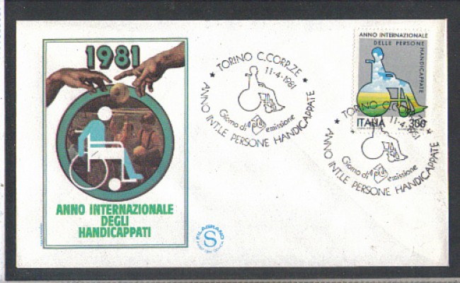 1981 - LOTTO/6735ZA - REPUBBLICA - DISABILI - FDC