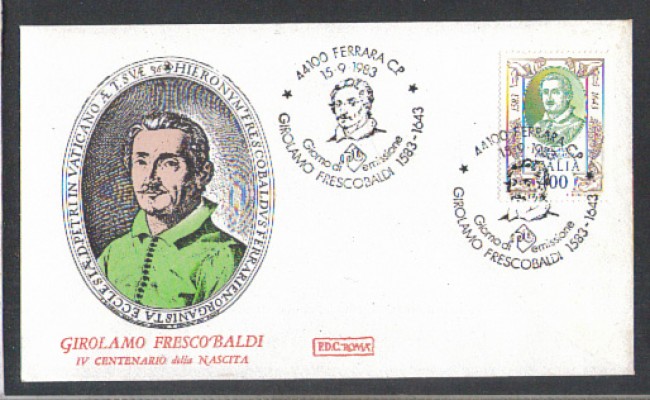 1983 - LOTTO/6798Z - REPUBBLICA - GIROLAMO FRESCOBALDI - FDC