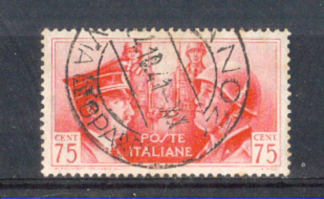 1941 - LOTTO/REG456U - REGNO - 75c. FRATELLANZA - USATO