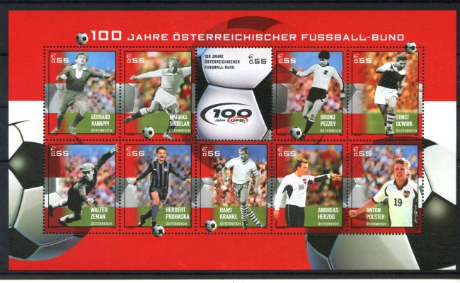 2004 - AUSTRIA - LOTTO/41985 - FEDERAZIONE CALCISTICA - FOGLIETTO NUOVO