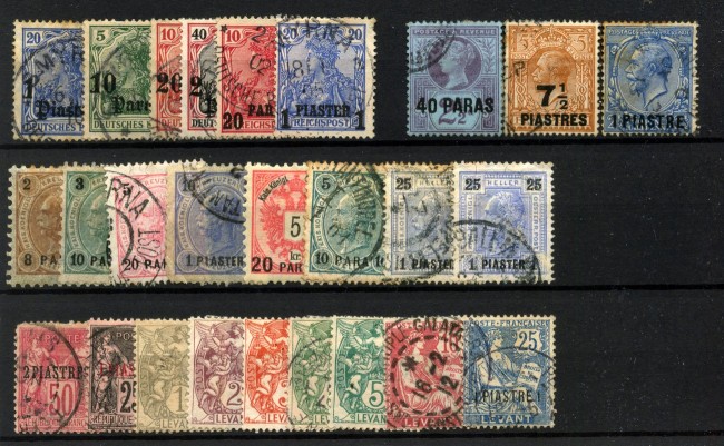 1800/900 - LEVANTE - LOTTO/42869 -  INSIEME DI 26 FRANCOBOLLI DI GERMANIA - AUSTRIA - FRANCIA -INGHILTERRA - USATI