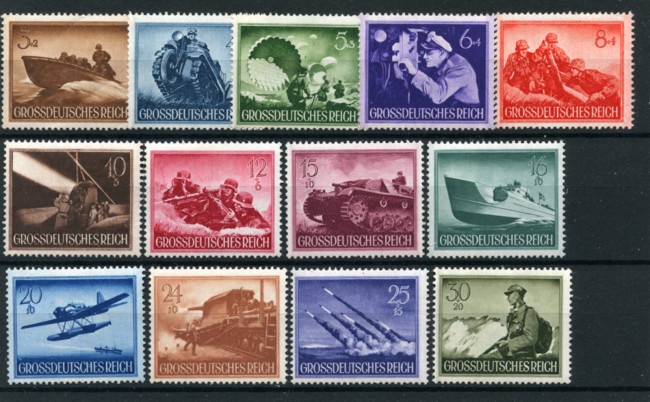 1944 - LOTTO/19199 - GERMANIA REICH - GIORNATA EROI II° 13v. - NUOVI