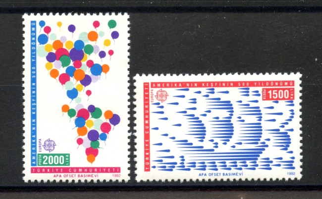 1992 - TURCHIA - LOTTO/41096 - EUROPA 2v. - NUOVI