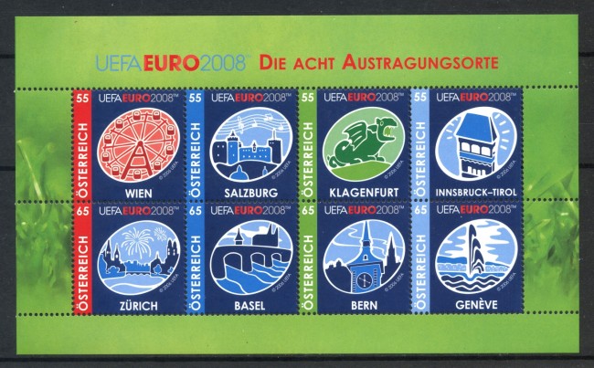 2008 - AUSTRIA - CAMPIONATI EUROPEI DI CALCIO - FOGLIETTO - NUOVO - LOTTO/33408