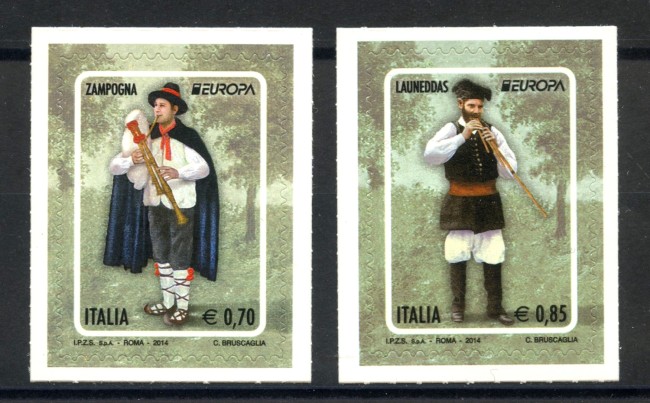 2014 - REPUBBLICA - EUROPA STRUMENTI MUSICALI 2v. - NUOVI - LOTTO/36848