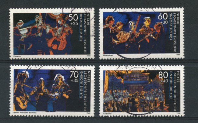 1988 - LOTTO/15739U - BERLINO - PRO GIOVENTU' MUSICA 4v. - USATI