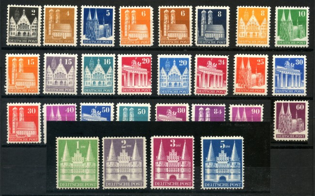 1948 - GERMANIA BIZONA - CHIESE E EDIFICI STORICI 24+4v. - NUOVI - LOTTO/19420