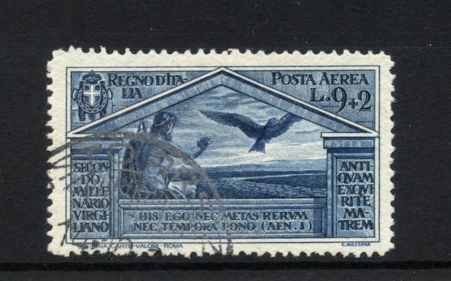 1930 - REGNO - LOTTO/47466 - POSTA AEREA 9+2 LIRE BIMILLENARIO VIRGILIO USATO