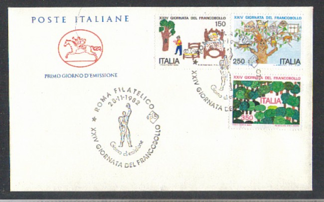 1982 - LOTTO/6776ZC - REPUBBLICA - GIORNATA FRANCOBOLLO - FDC