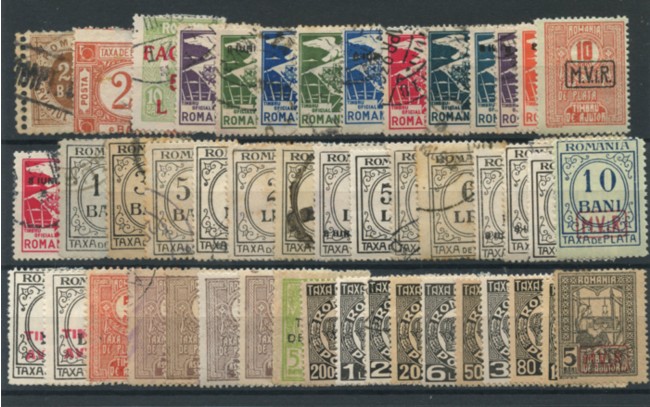 LOTTO/14557 - ROMANIA - FRANCOBOLLI DI SERVIZIO  48v. - LING/USATI