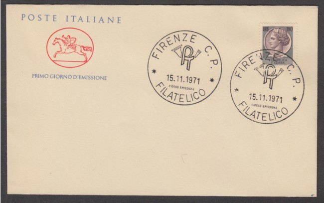 1971 - LOTTO/15384 - REPUBBLICA - SIRACUSANA 180 LIRE - BUSTA FDC