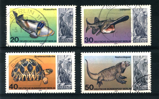 1977 - LOTTO/15607U - BERLINO - ACQUARIO DELLO ZOO 4v. - USATI
