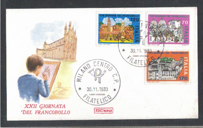 1980 - LOTTO/6732ZD - REPUBBLICA - GIORNATA FRANCOBOLLO - FDC