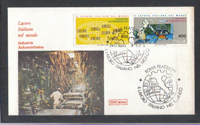 1983 - LOTTO/6778Z - REPUBBLICA - LAVORO ITALIANO 4° - FDC