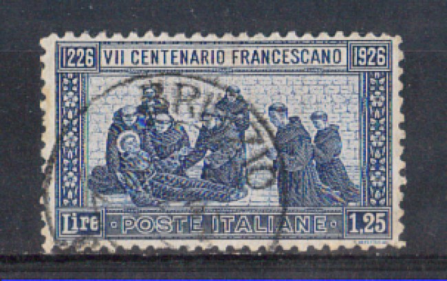 1926 - LOTTO/REG199U - REGNO - 1,25 LIRE S.FRANCESCO - USATO