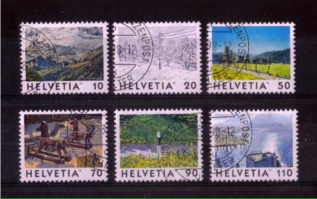 1998 - LOTTO/SVI1576CPU - SVIZZERA - IMMAGINI DELLA SVIZZERA 6v. - USATI