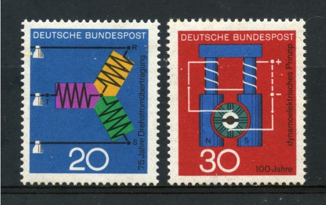 1966 - GERMANIA FEDERALE - CORRENTE E DINAMO 2v. - NUOVI - LOTTO/30929