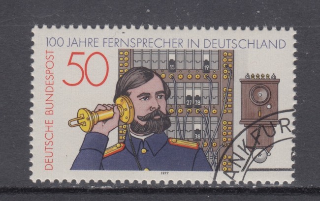1977 - GERMANIA FEDERALE - CENTENARIO DEL TELEFONO - USATO - LOTTO/31447U
