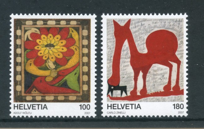 2007 - LOTTO/23380 - SVIZZERA - ART BRUT 2v.  NUOVI
