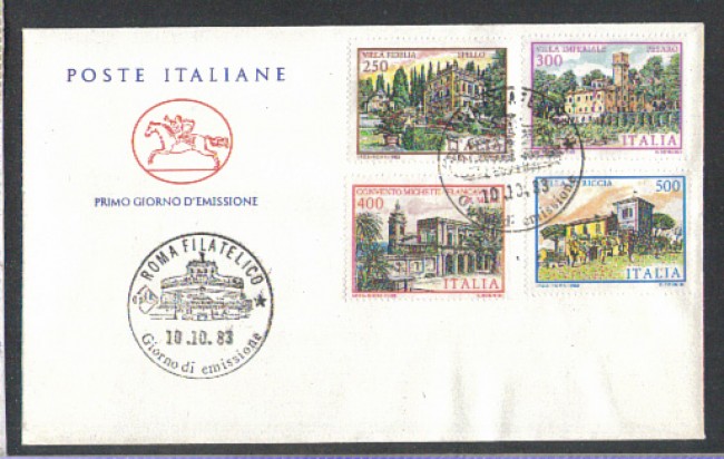 1983 - LOTTO/6799ZC - REPUBBLICA - VILLE 4° SERIE - FDC