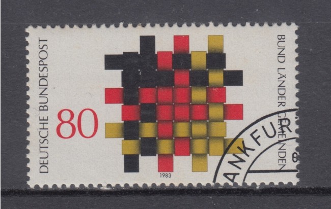 1983 - GERMANIA FEDERALE - FEDERAZIONE DELLE REGIONI - USATO - LOTTO/31370U