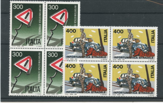 1984 - LOTTO/6803Q - REPUBBLICA - PREVENZIONE INCIDENTI 2v. - QUARTINE