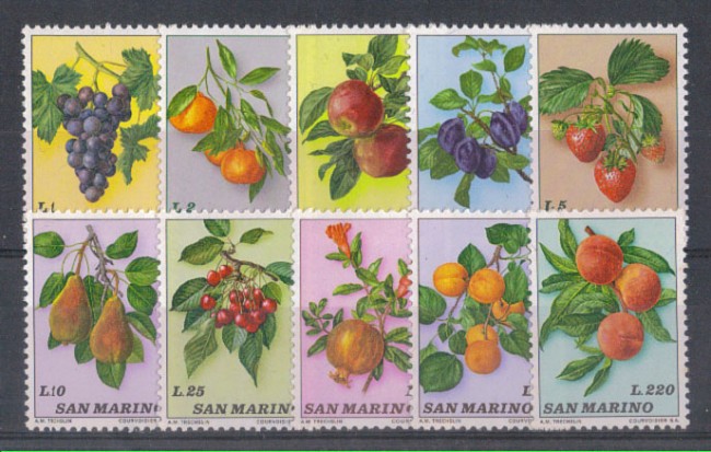 1973 - LOTTO/7945 - SAN MARINO - FRUTTA