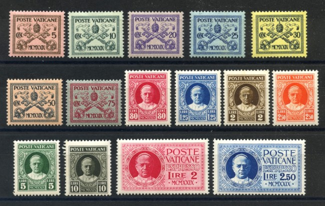 1929 - VATICANO - LOTTO/38672 - SERIE CONCILIAZIONE 15v. - NUOVI