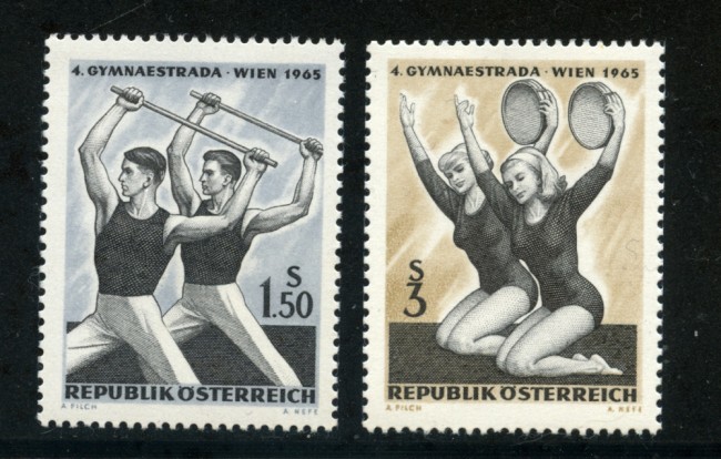 1965 - LOTTO/20571 - AUSTRIA - 4° FESTA GINNICA  2v. - NUOVI