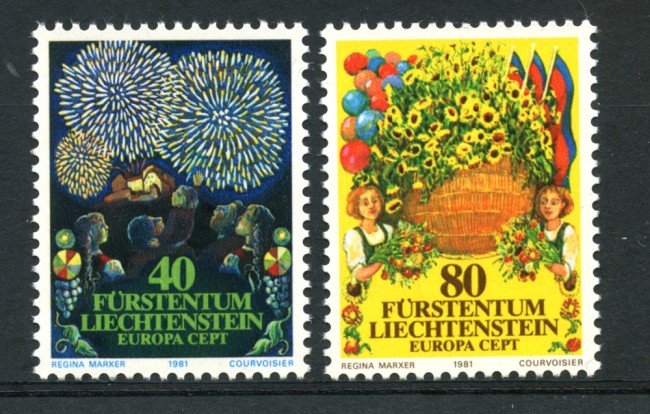 1981 - LOTTO/23540 - LIECHTENSTEIN - EUROPA 2v. - NUOVI