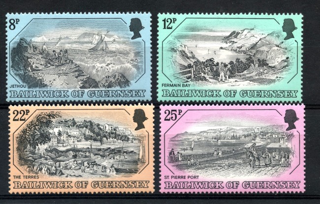 1982 - GUERNSEY - STAMPE ANTICHE 4v. NU0VI - LOTTO/22115