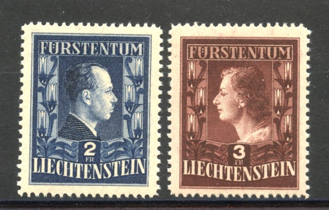 1951 - LIECHTENSTEIN - LOTTO/40924 - PRINCIPI REGNANTI 2 v. - NUOVI
