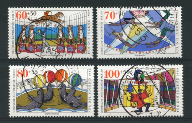 1989 -  LOTTO/12622  - BERLINO - PRO GIOVENTU' IL CIRCO 4v. - USATI